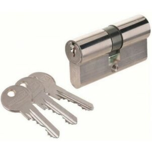Cylindre Européen 35/35 pour portes de service 
+ 3 clés (N°s variés)